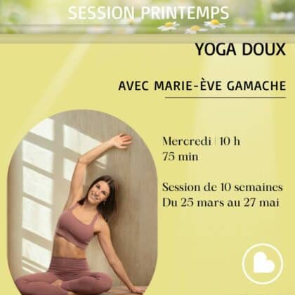 Yoga doux au studio Anahata - Session printanière